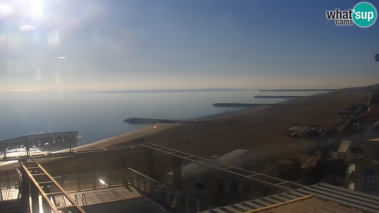 Webcam Caorle weststrand – Ponente Strand nach Hotel Marco Polo