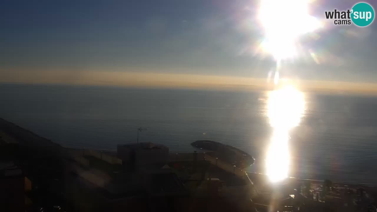 Webcam Caorle Ponente beach from Hotel Marco Polo