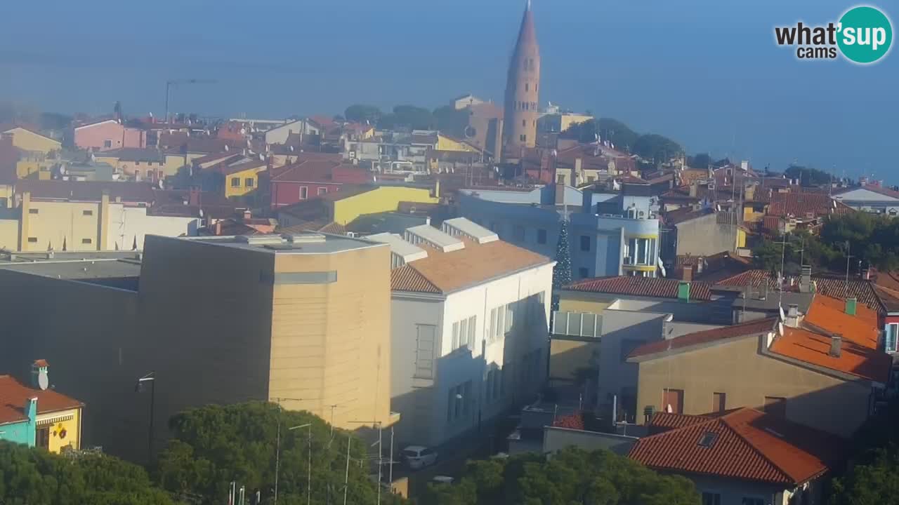 Caorle webcam Ponente beach from hotel Marco Polo