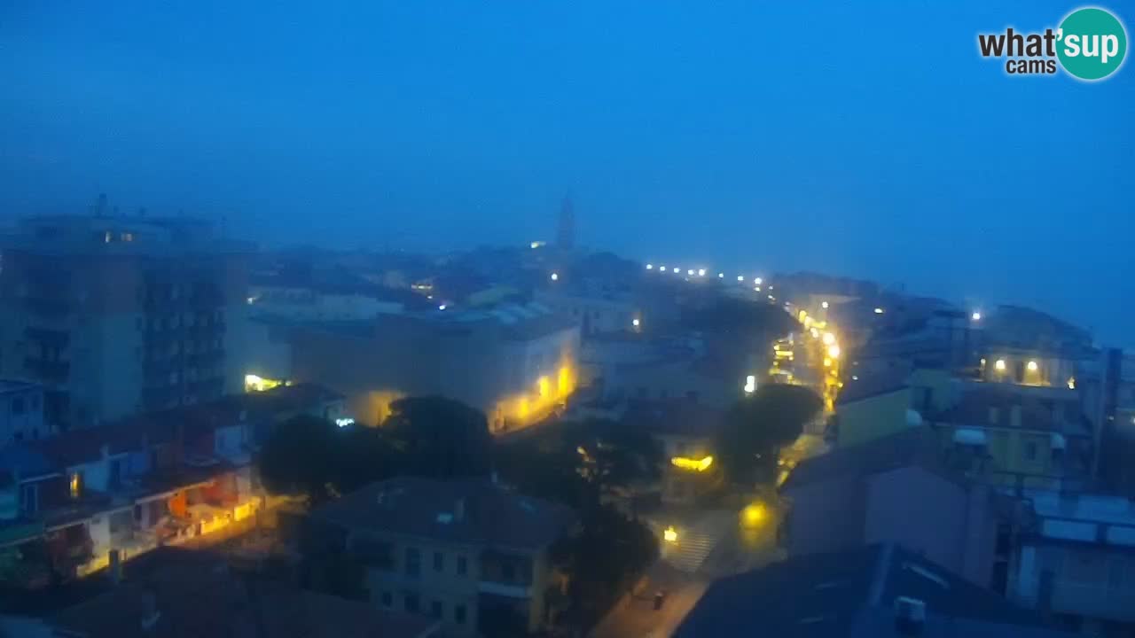 Caorle webcam Ponente beach from hotel Marco Polo