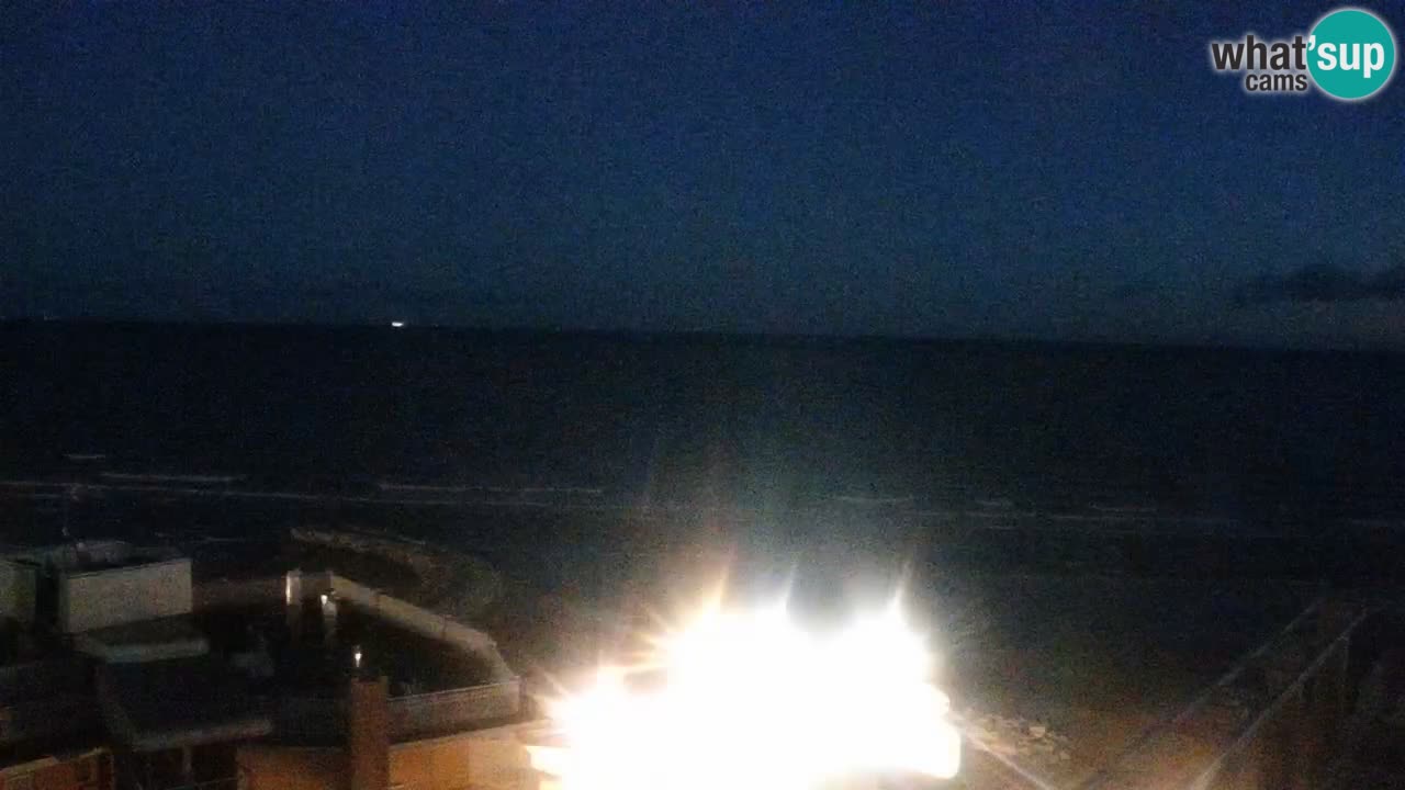 Webcam Caorle Ponente beach from Hotel Marco Polo