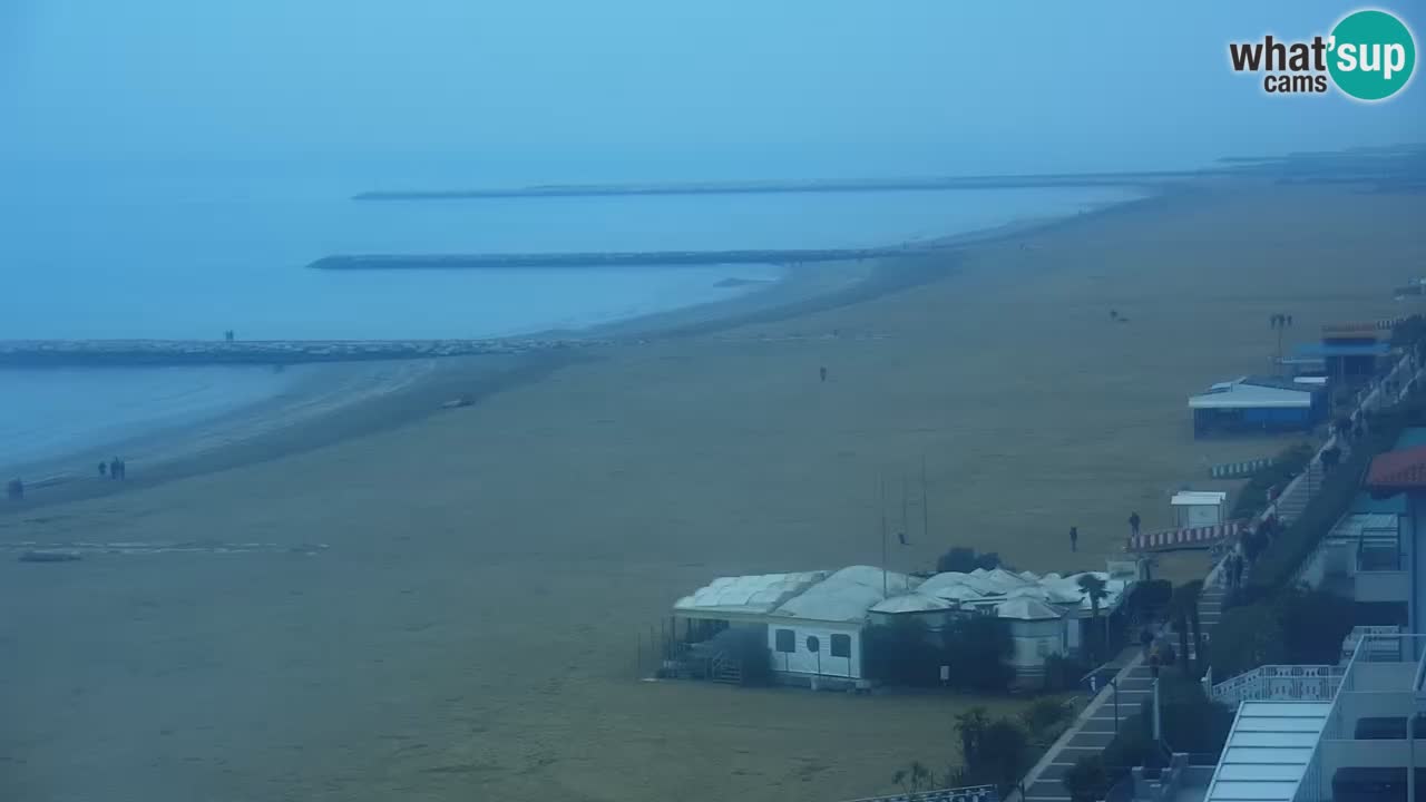 Webcam Caorle Ponente beach from Hotel Marco Polo