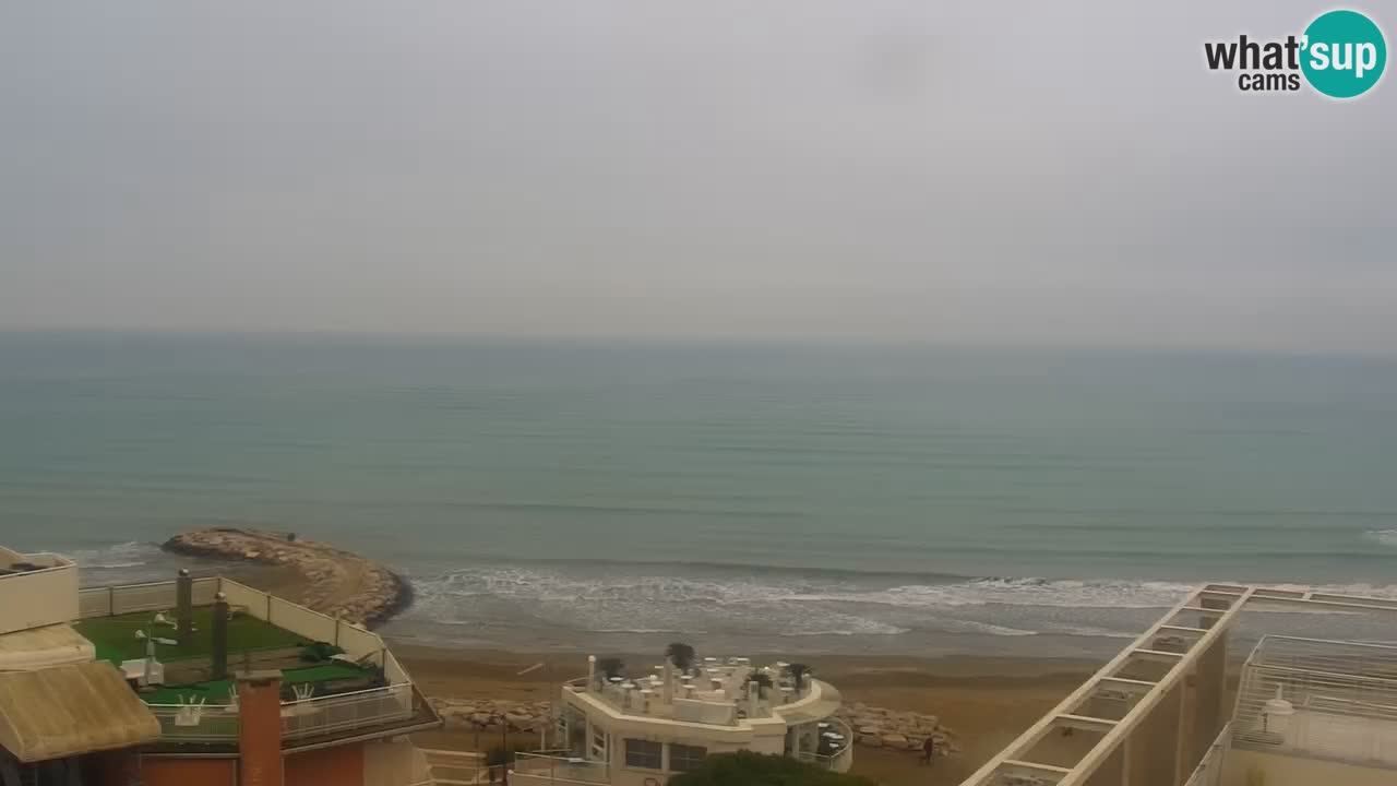 Webcam Caorle weststrand – Ponente Strand nach Hotel Marco Polo