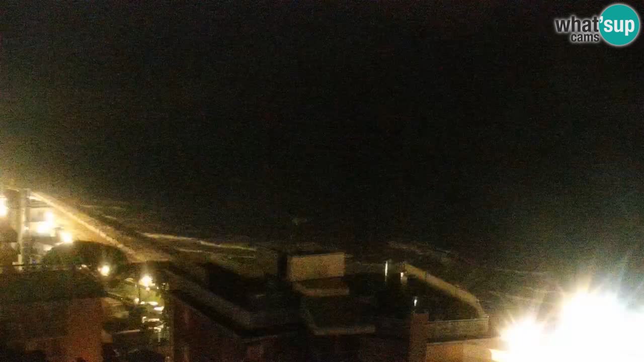 Webcam Caorle Ponente beach from Hotel Marco Polo