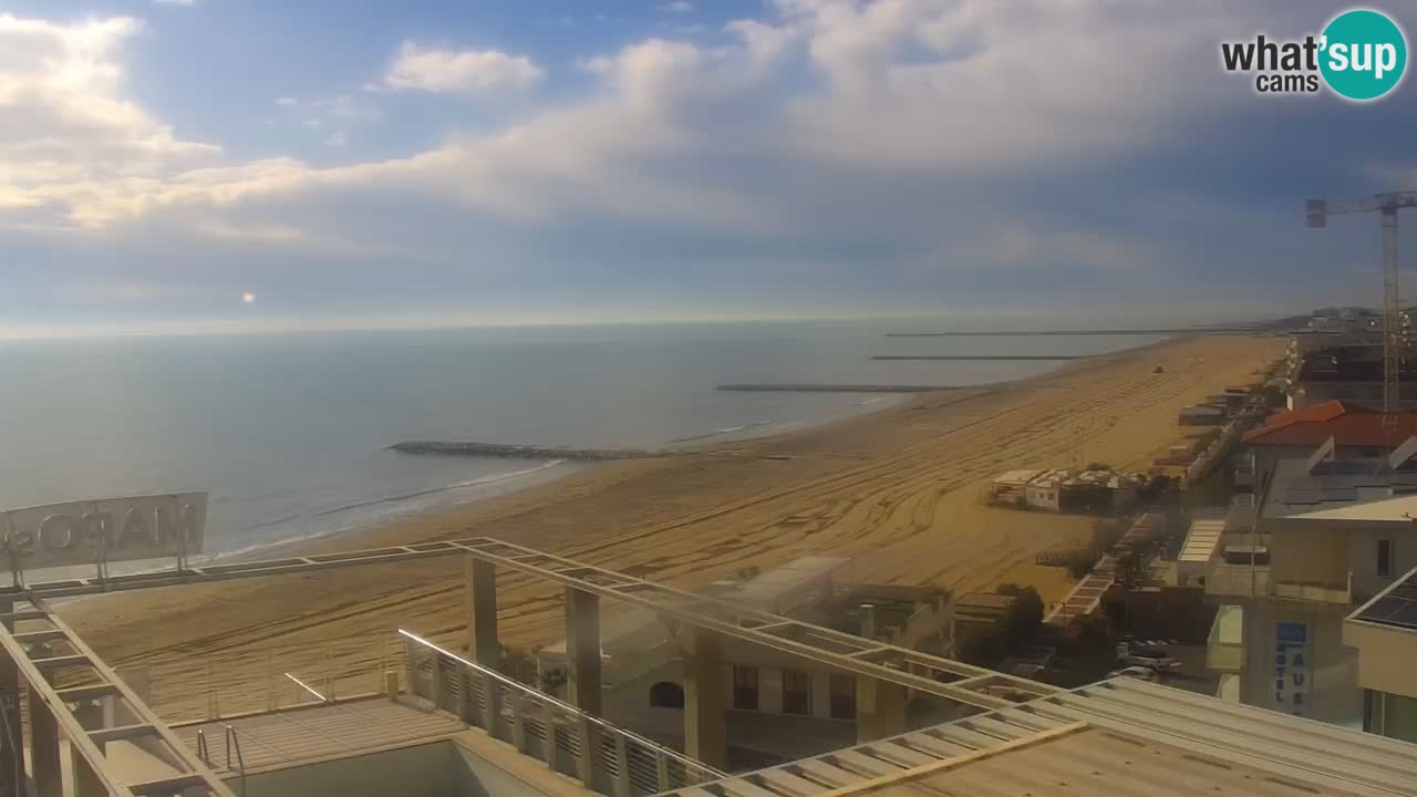 Webcam Caorle Ponente beach from Hotel Marco Polo