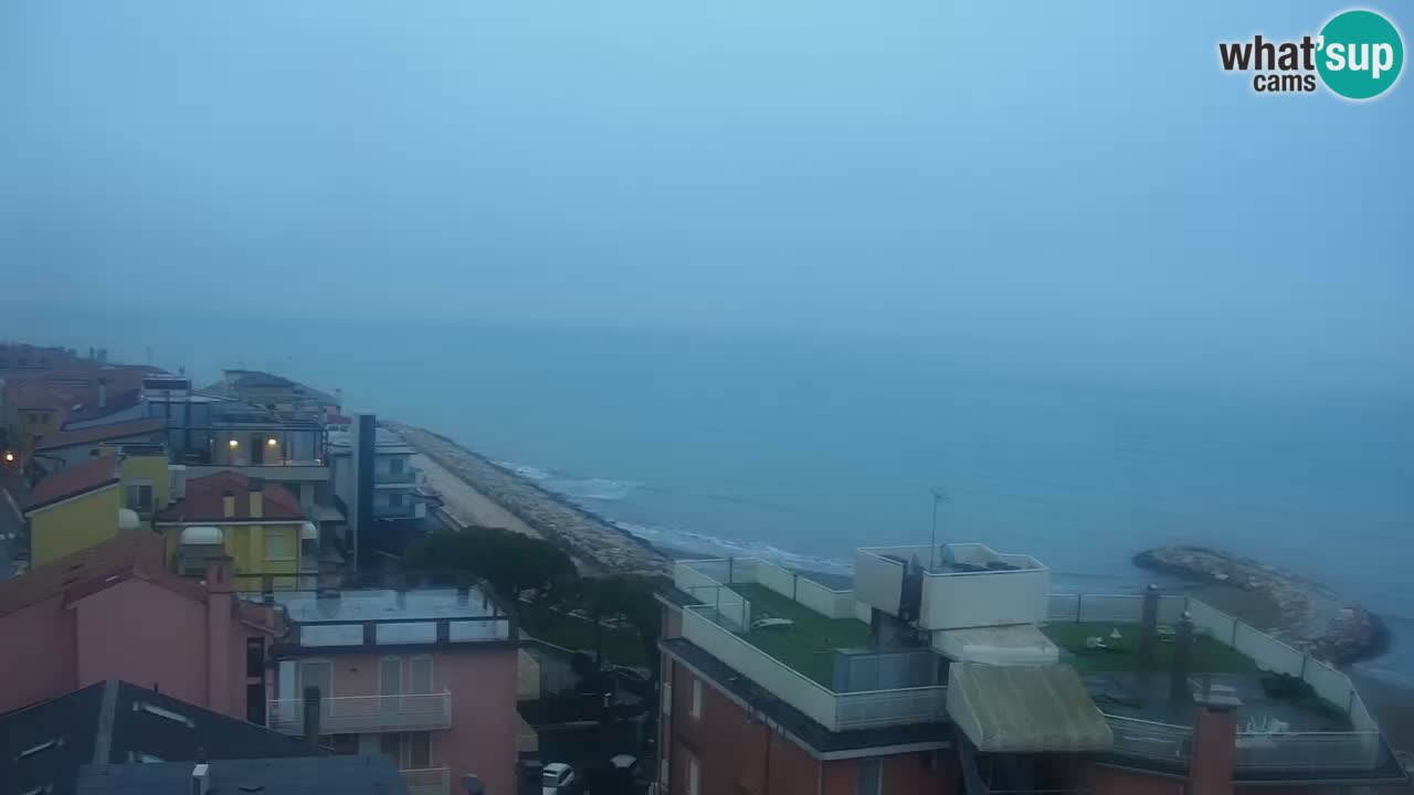 Webcam Caorle Ponente beach from Hotel Marco Polo