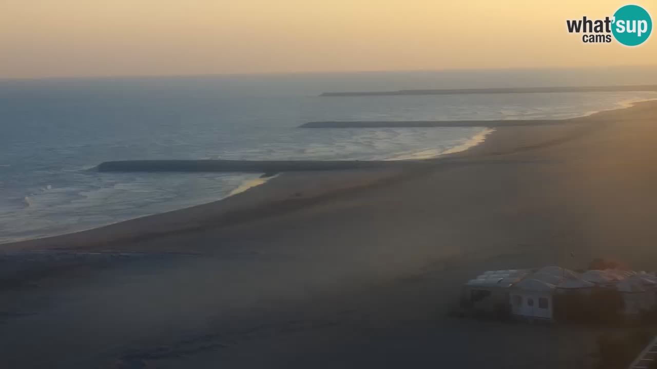 Webcam Caorle Ponente beach from Hotel Marco Polo