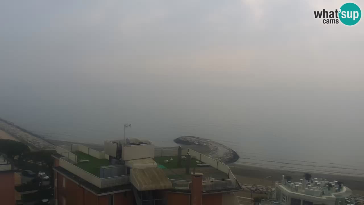 Webcam Caorle weststrand – Ponente Strand nach Hotel Marco Polo