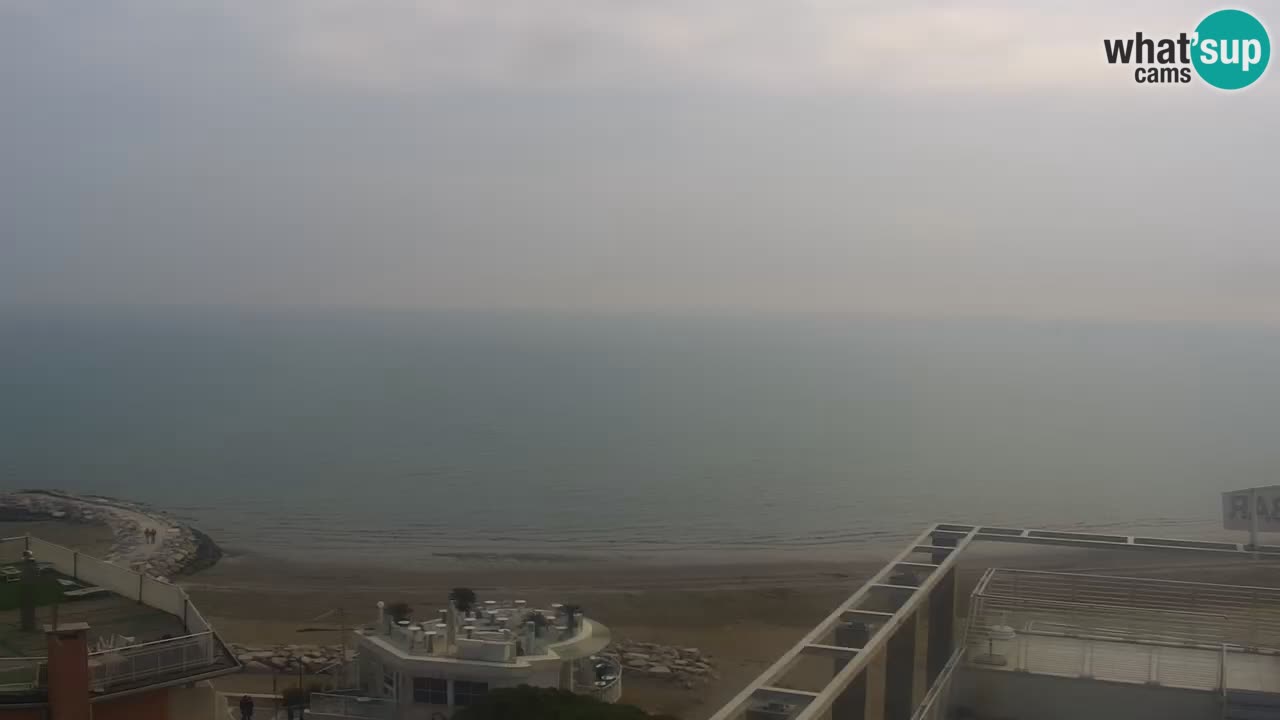 Webcam Caorle weststrand – Ponente Strand nach Hotel Marco Polo