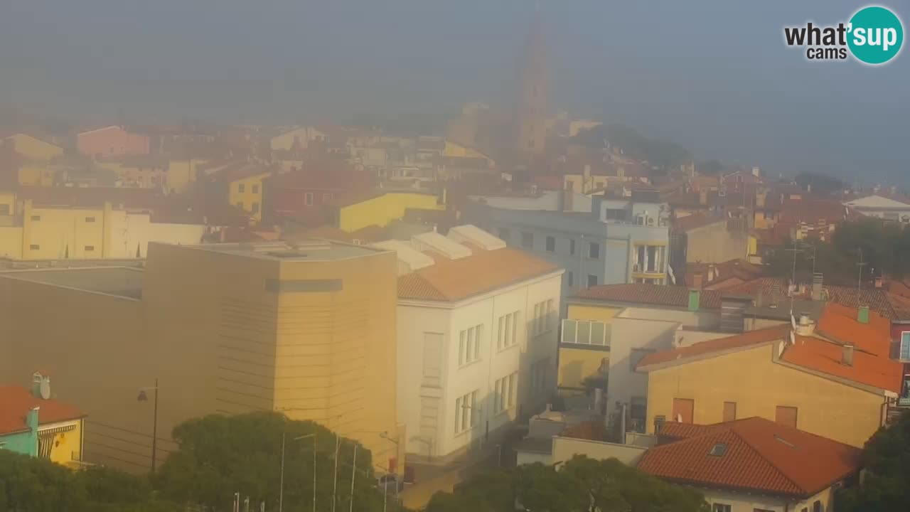 Caorle webcam Ponente beach from hotel Marco Polo