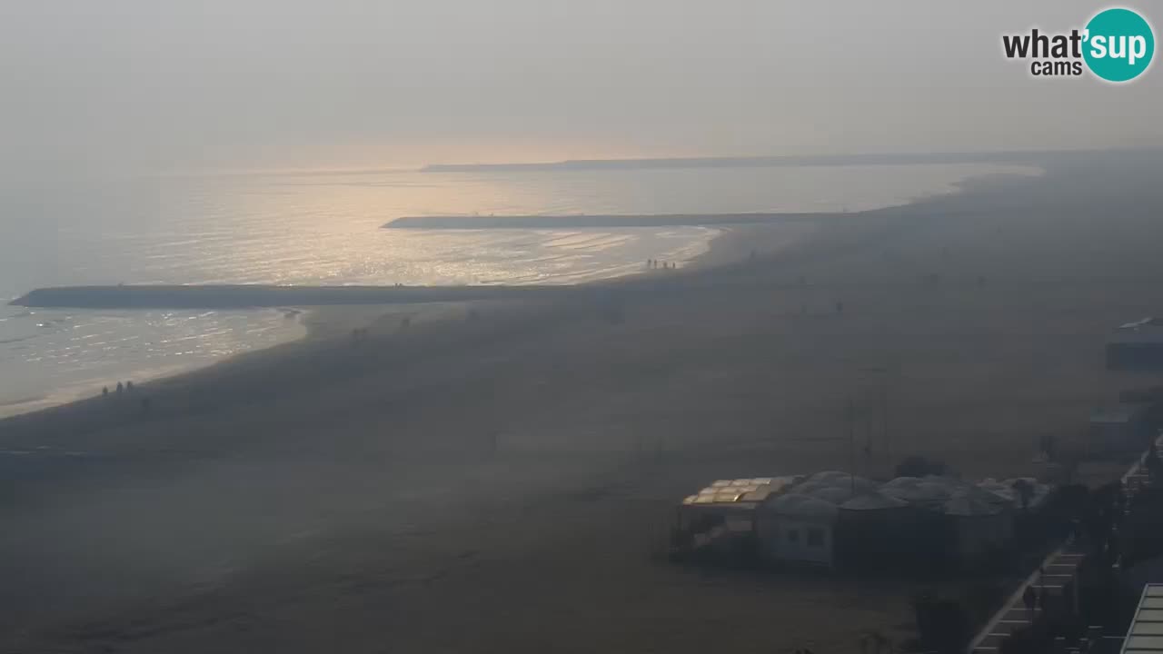 Webcam Caorle Ponente beach from Hotel Marco Polo