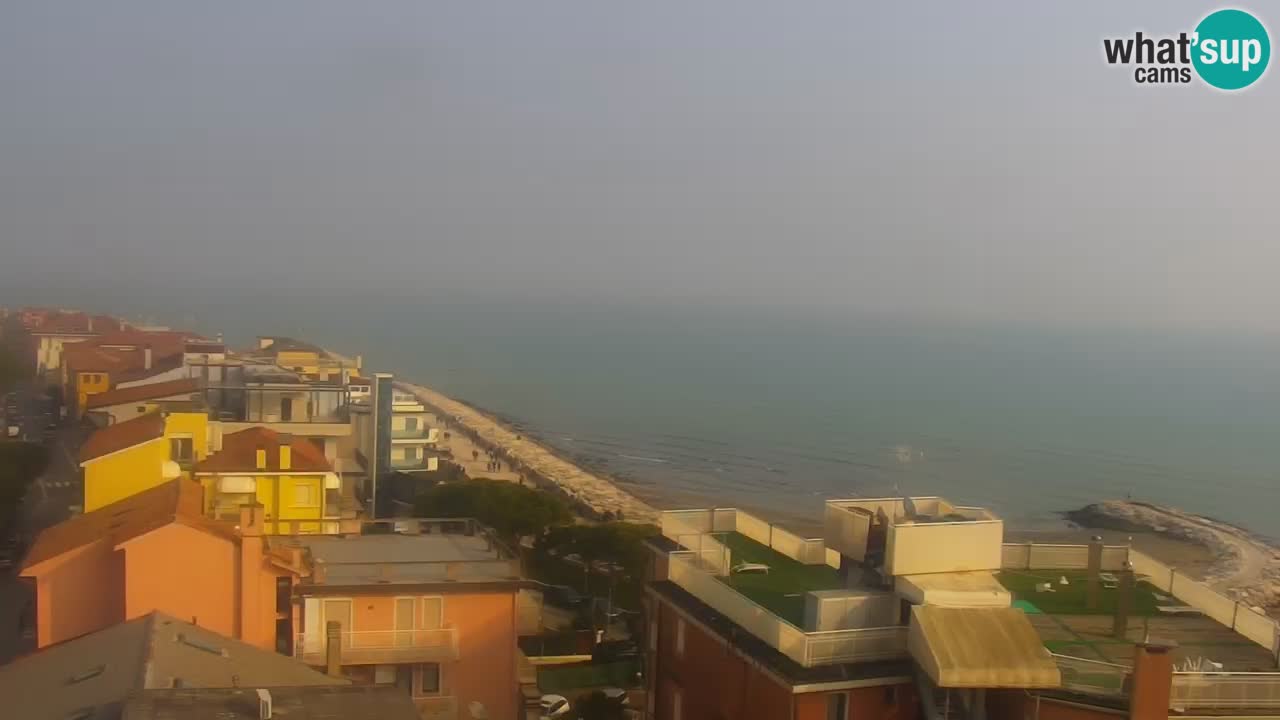 Webcam Caorle weststrand – Ponente Strand nach Hotel Marco Polo