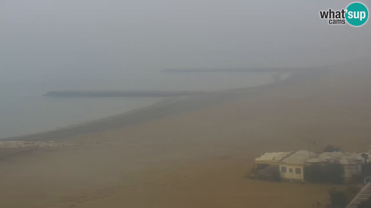 Webcam Caorle Ponente beach from Hotel Marco Polo