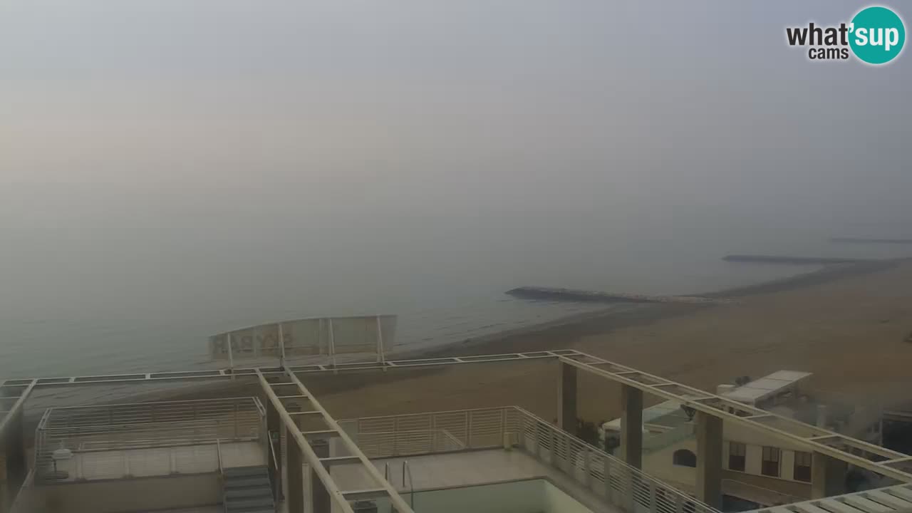 Webcam Caorle weststrand – Ponente Strand nach Hotel Marco Polo