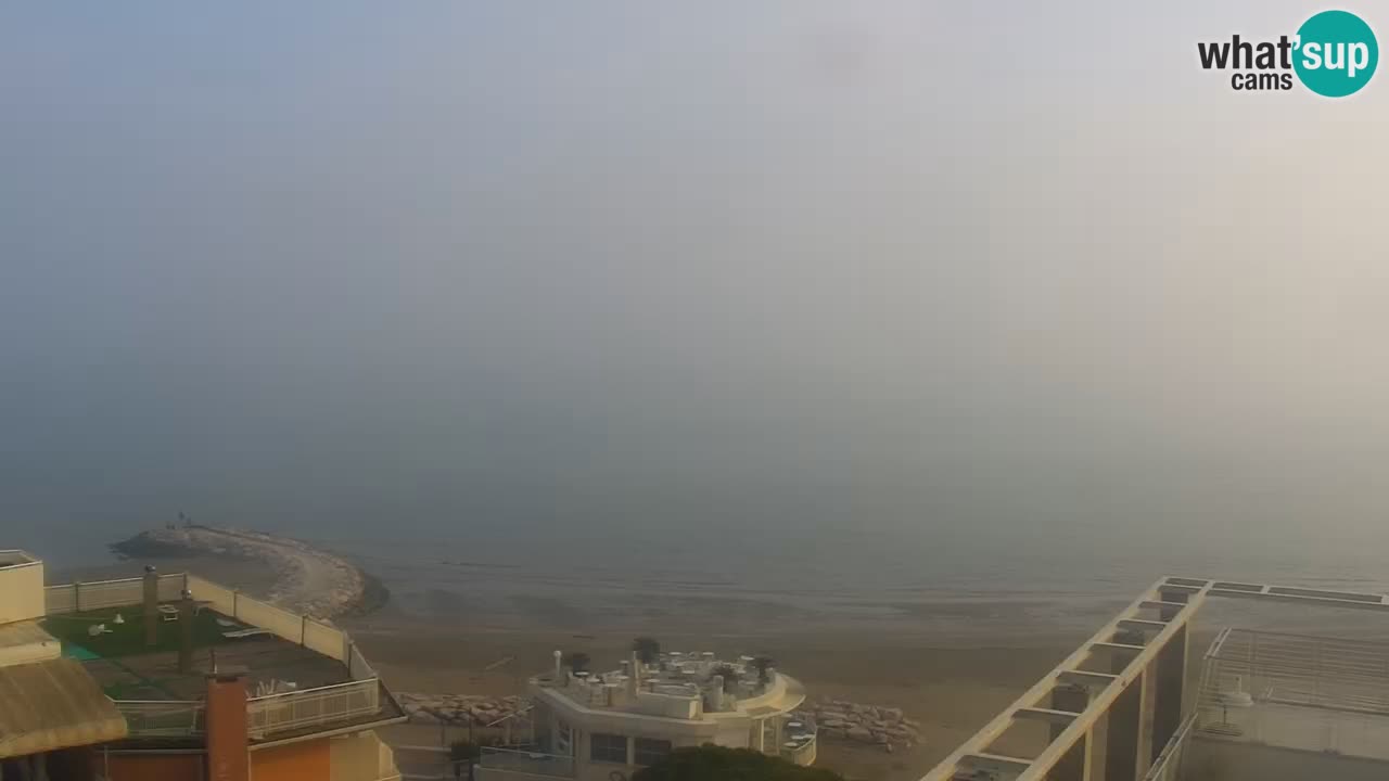 Webcam Caorle weststrand – Ponente Strand nach Hotel Marco Polo