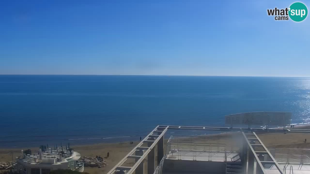 Webcam Caorle weststrand – Ponente Strand nach Hotel Marco Polo