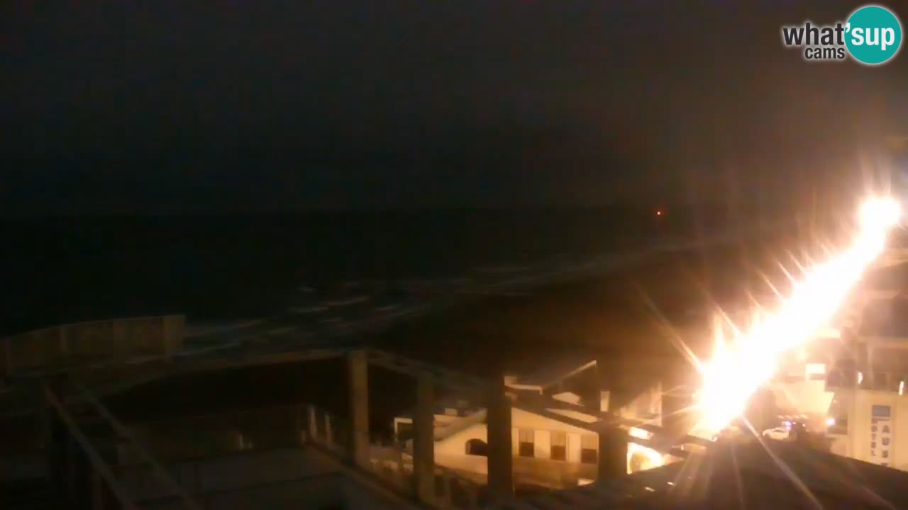 Webcam Caorle Ponente beach from Hotel Marco Polo