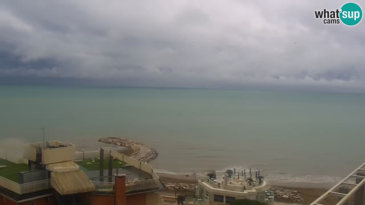 Webcam Caorle weststrand – Ponente Strand nach Hotel Marco Polo