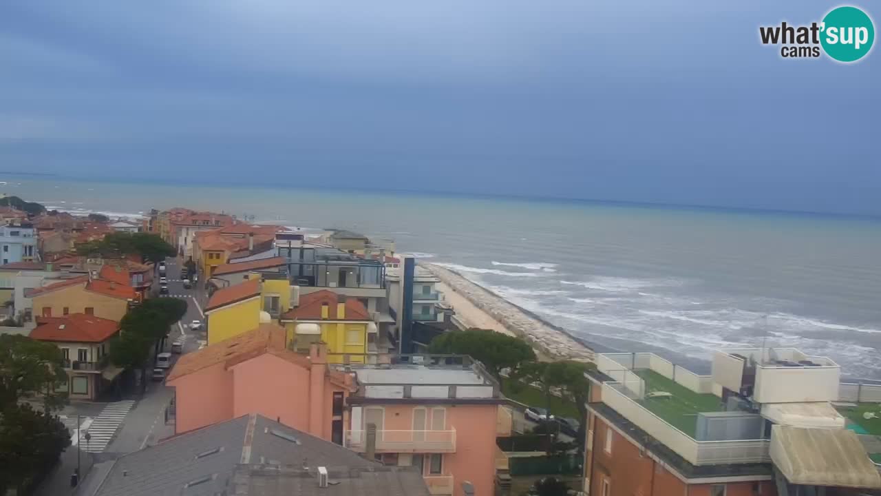 Webcam Caorle weststrand – Ponente Strand nach Hotel Marco Polo