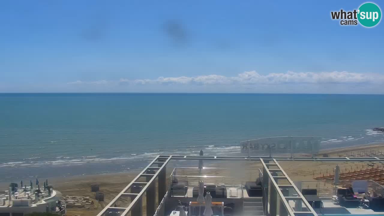 Webcam Caorle Ponente beach from Hotel Marco Polo