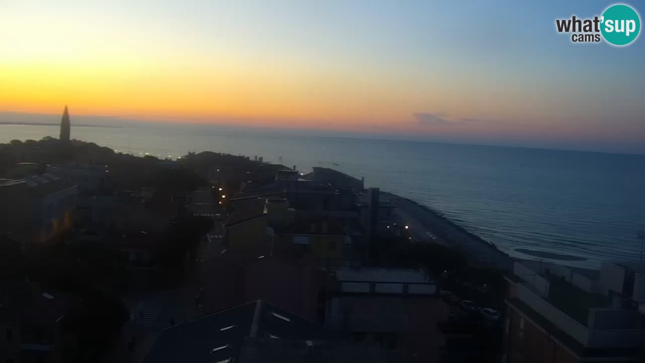Webcam Caorle weststrand – Ponente Strand nach Hotel Marco Polo