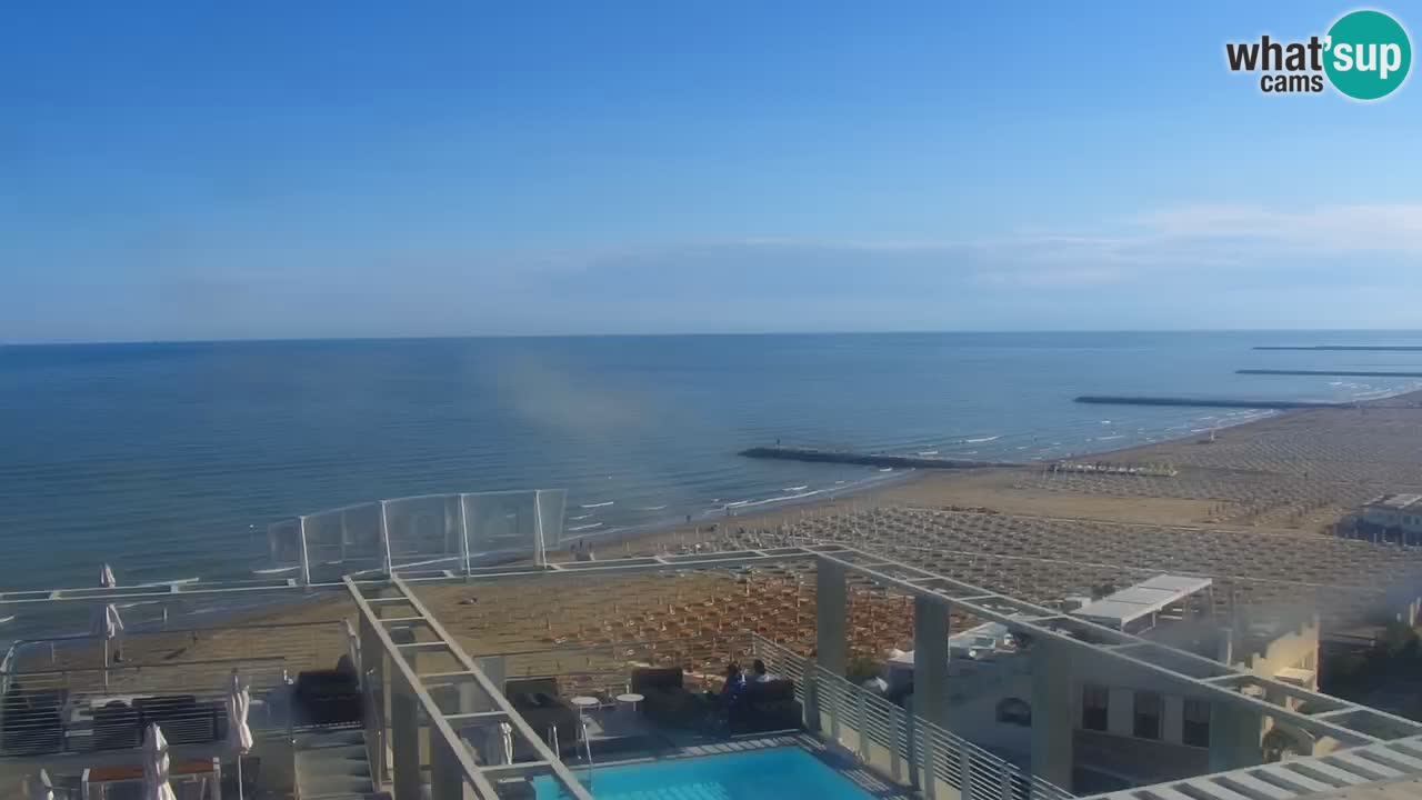 Webcam Caorle Ponente beach from Hotel Marco Polo