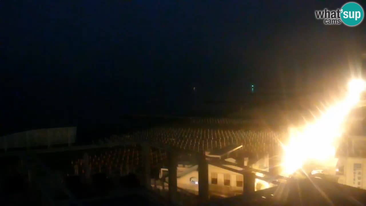 Webcam Caorle Ponente beach from Hotel Marco Polo