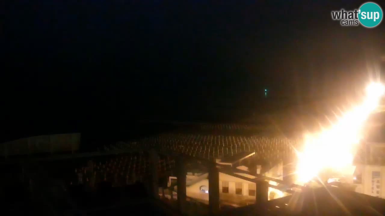 Webcam Caorle weststrand – Ponente Strand nach Hotel Marco Polo