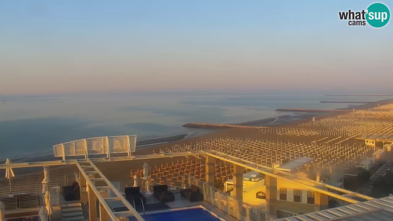 Caorle Plaža Ponente spletna kamera | Hotela Marco Polo