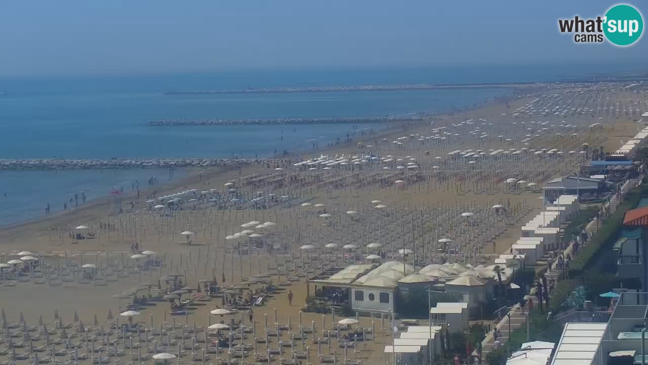 Webcam Caorle weststrand – Ponente Strand nach Hotel Marco Polo