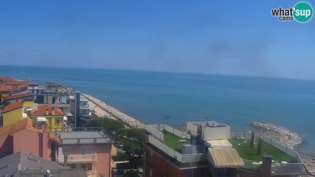 Webcam Spiaggia Ponente – Hotel Marco Polo – Caorle