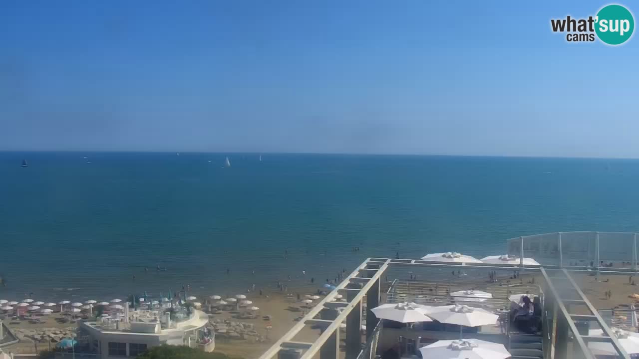 Webcam Caorle Ponente beach from Hotel Marco Polo
