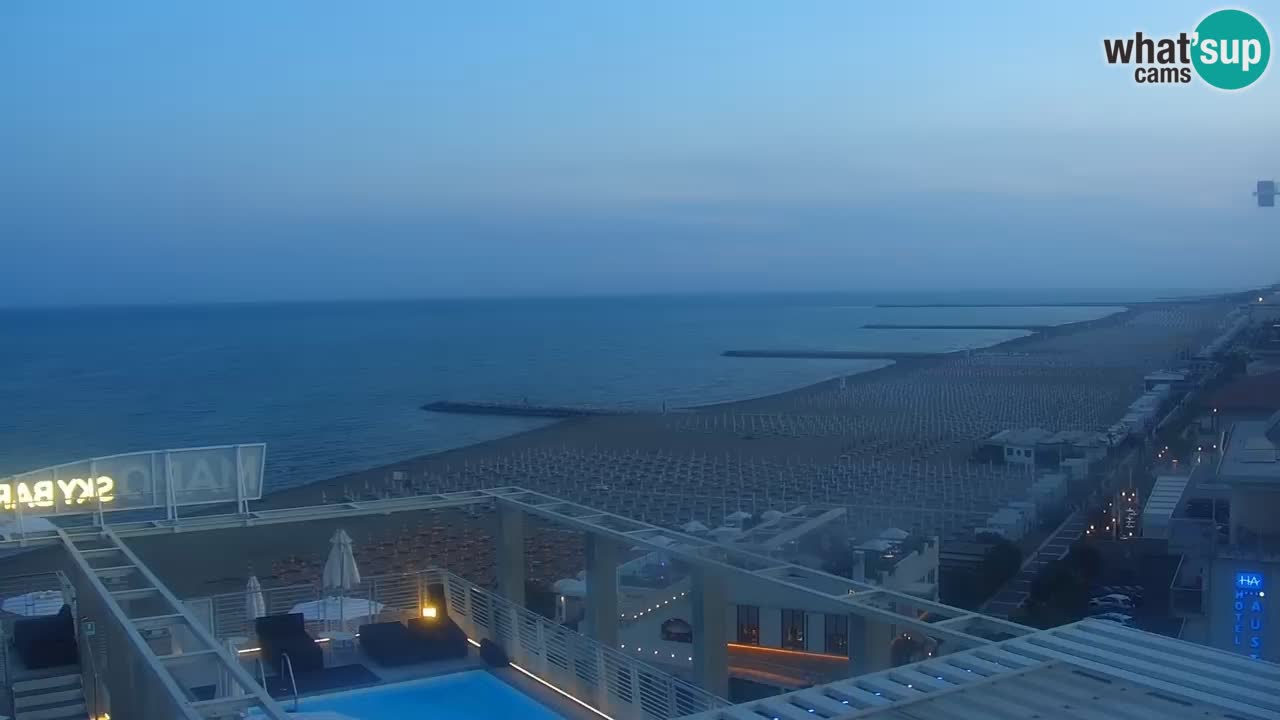 Webcam Caorle weststrand – Ponente Strand nach Hotel Marco Polo