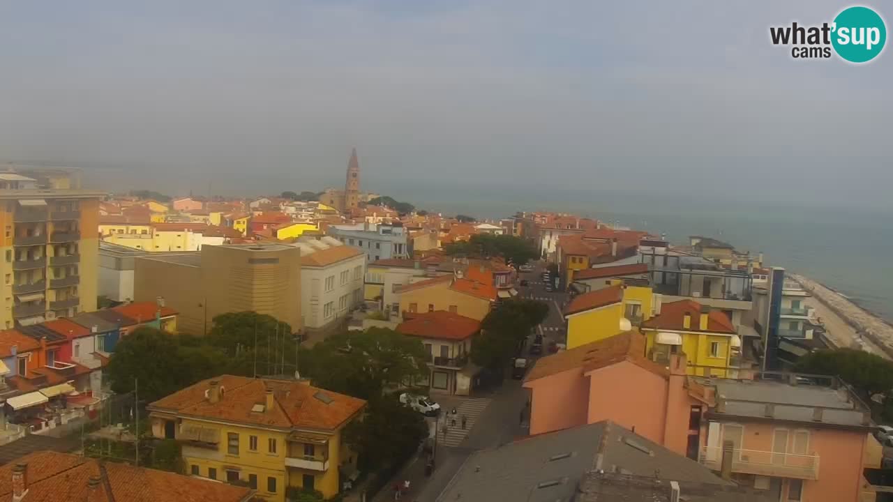 Webcam Caorle Ponente beach from Hotel Marco Polo
