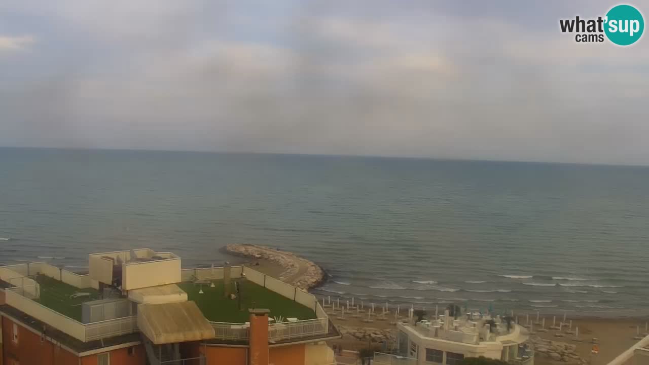Webcam Caorle Ponente beach from Hotel Marco Polo