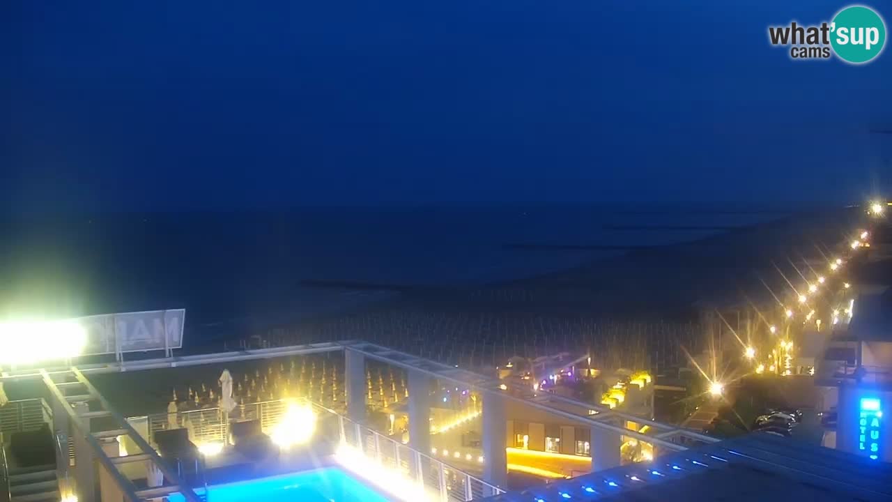 Webcam Caorle weststrand – Ponente Strand nach Hotel Marco Polo