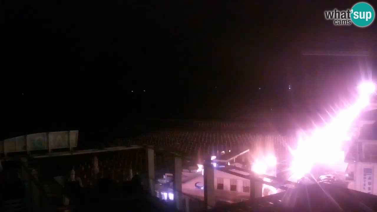Webcam Caorle Ponente beach from Hotel Marco Polo