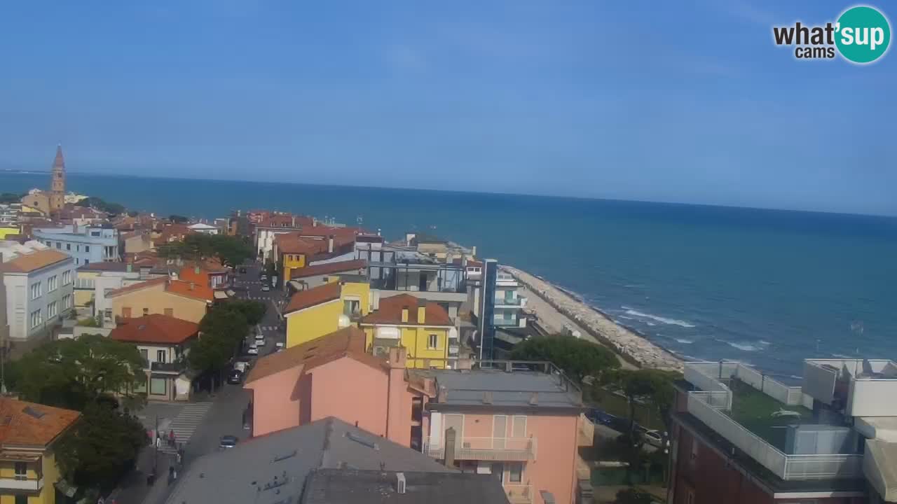 Webcam Caorle weststrand – Ponente Strand nach Hotel Marco Polo