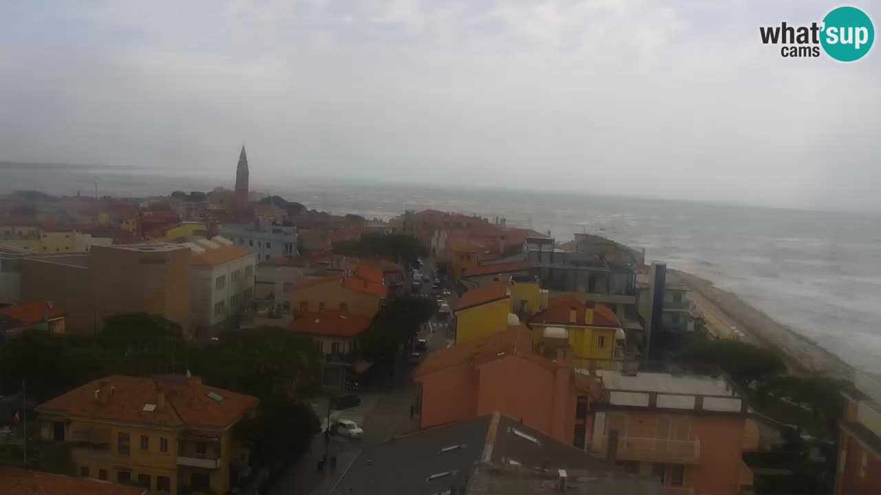 Webcam Caorle weststrand – Ponente Strand nach Hotel Marco Polo