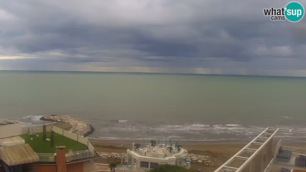 Webcam Caorle Ponente beach from Hotel Marco Polo