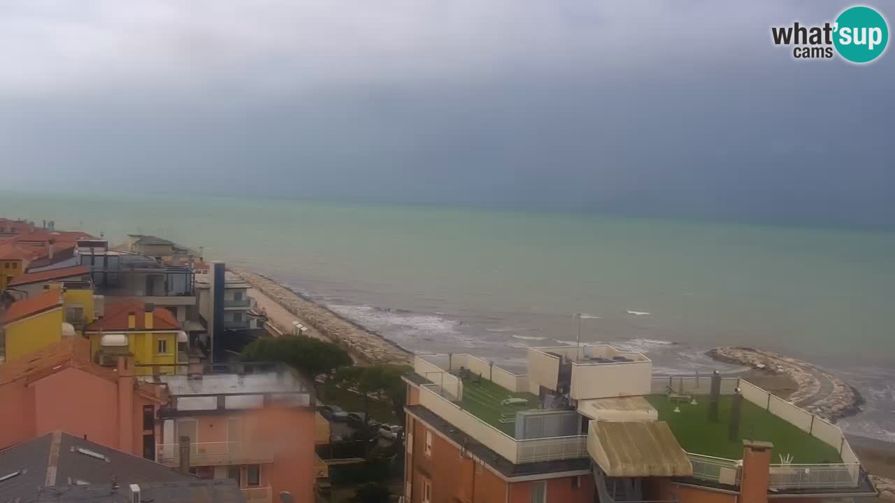 Webcam Caorle weststrand – Ponente Strand nach Hotel Marco Polo