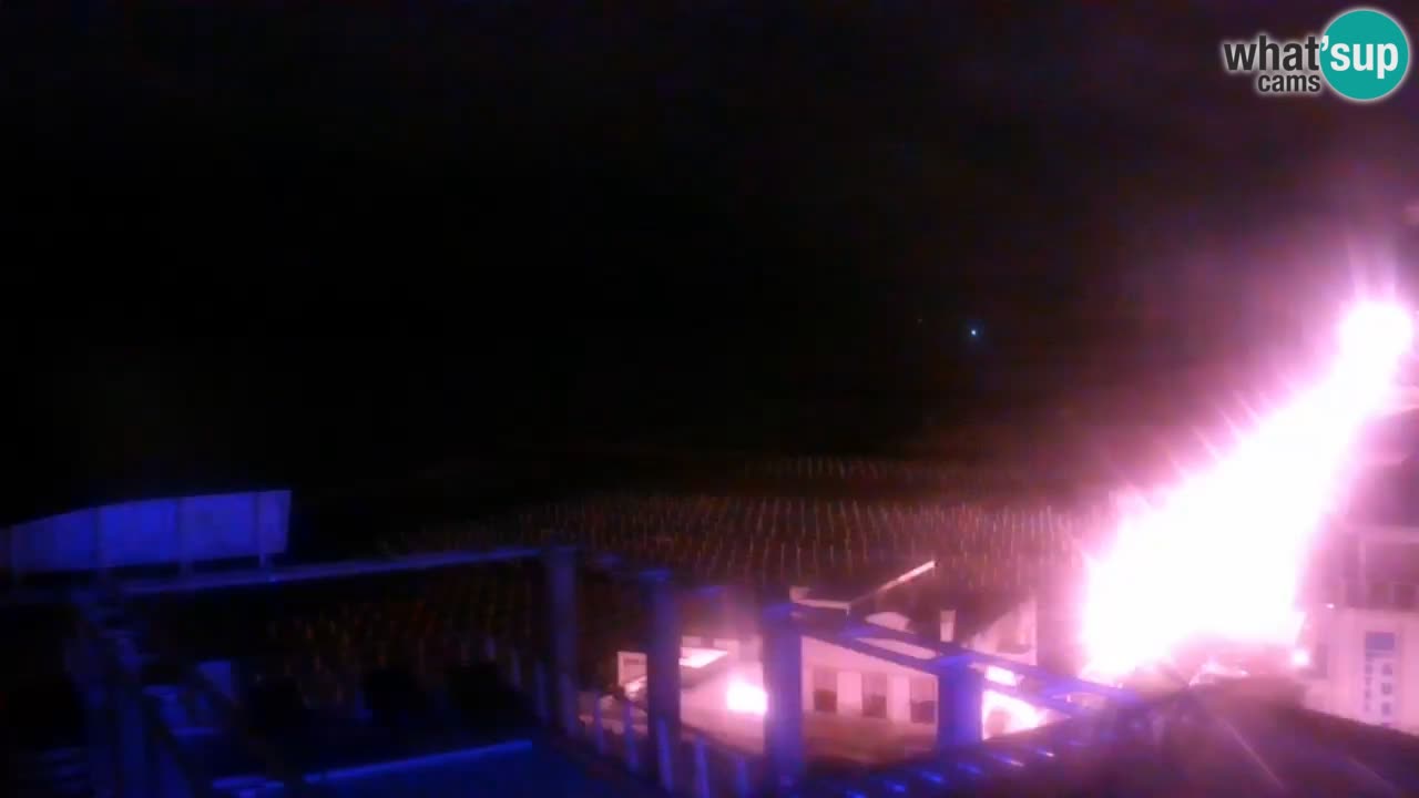 Webcam Caorle Ponente beach from Hotel Marco Polo