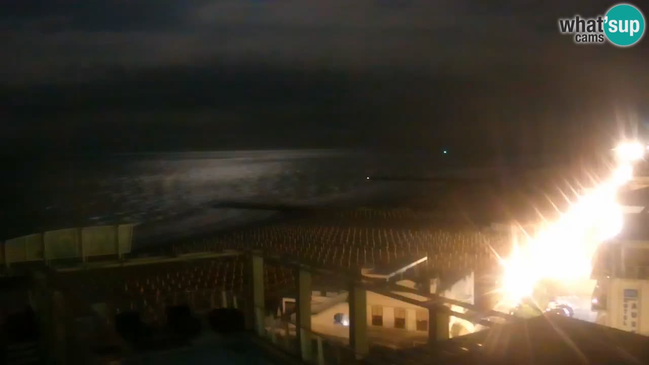 Webcam Caorle weststrand – Ponente Strand nach Hotel Marco Polo