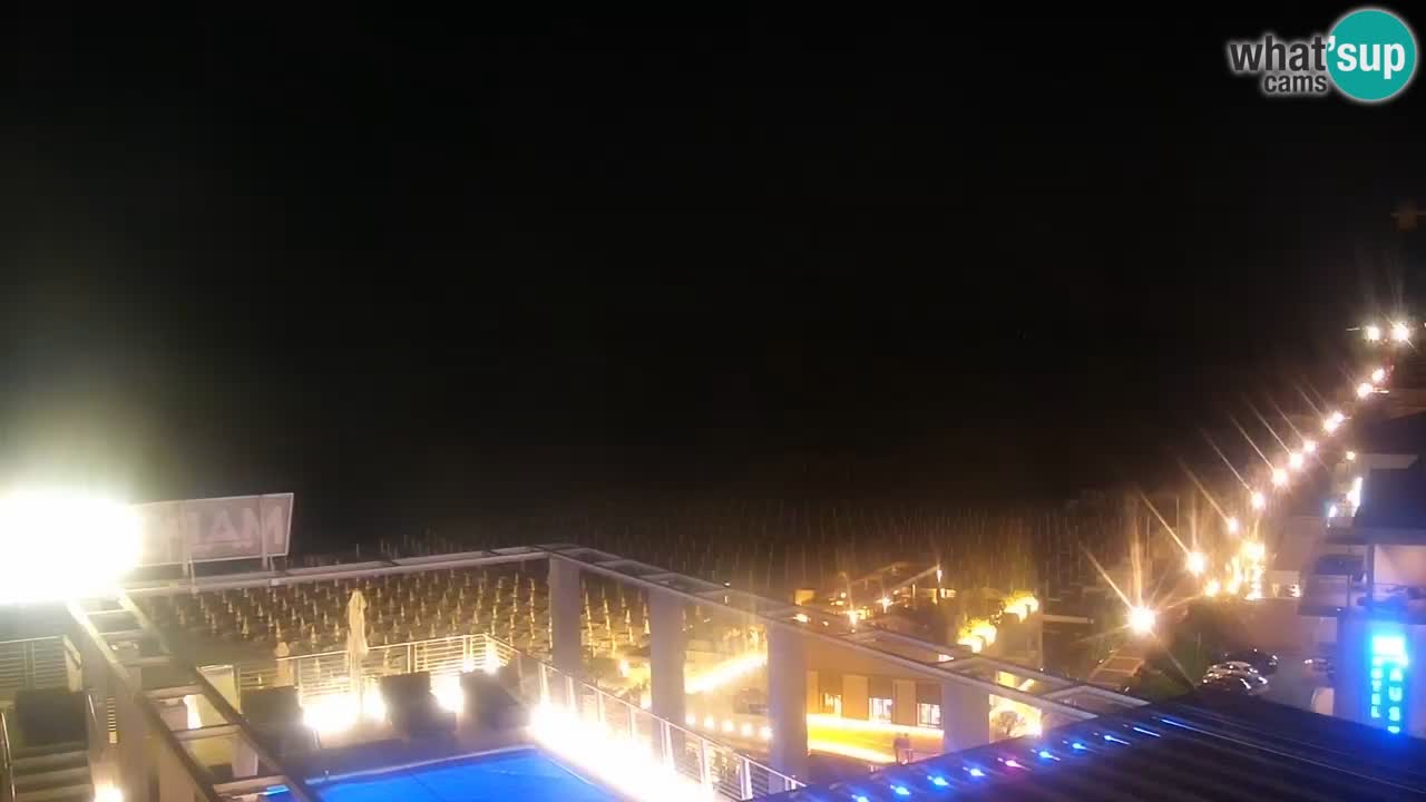 Webcam Caorle weststrand – Ponente Strand nach Hotel Marco Polo