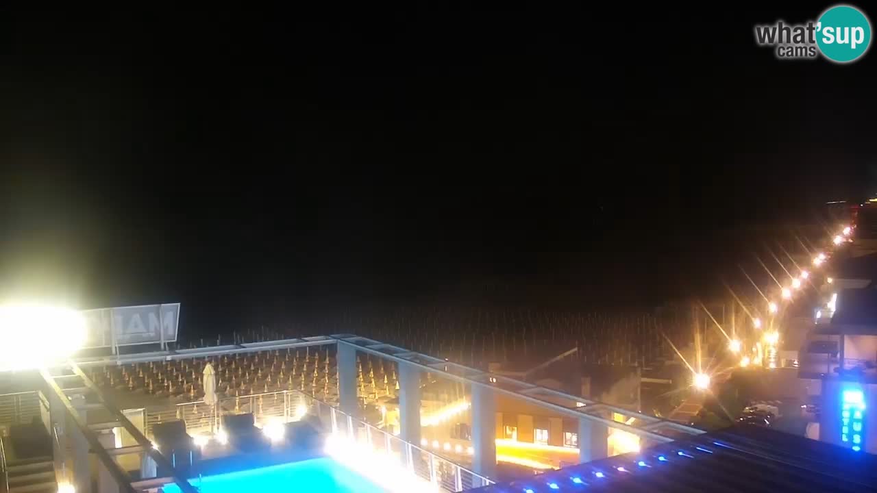 Webcam Caorle weststrand – Ponente Strand nach Hotel Marco Polo
