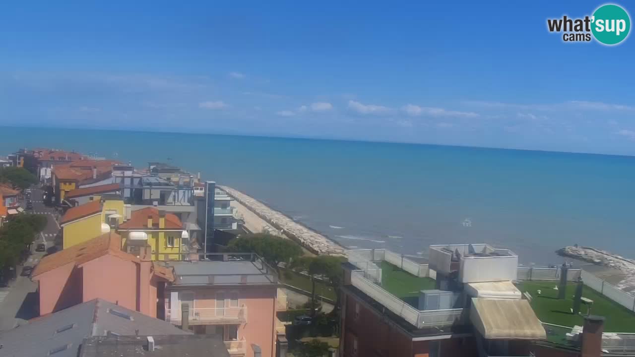 Webcam Caorle Ponente beach from Hotel Marco Polo