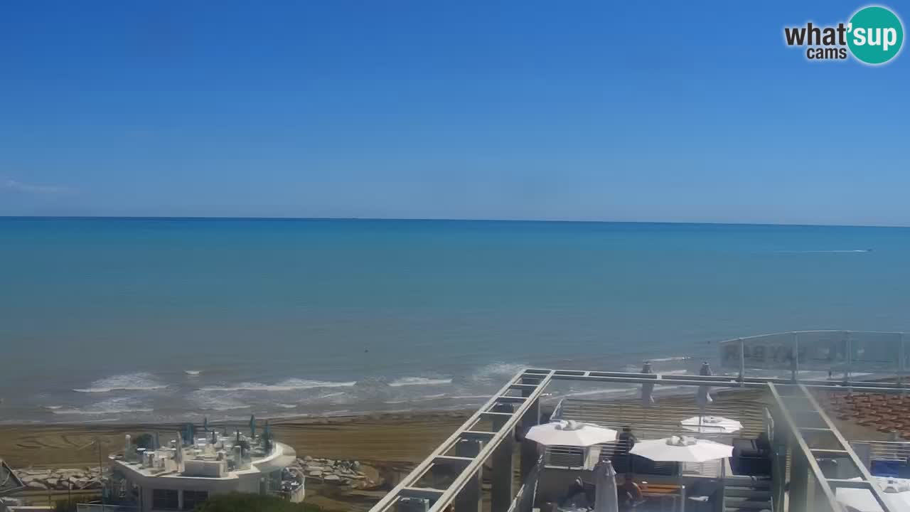 Webcam Caorle weststrand – Ponente Strand nach Hotel Marco Polo