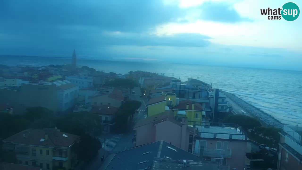 Webcam Caorle weststrand – Ponente Strand nach Hotel Marco Polo