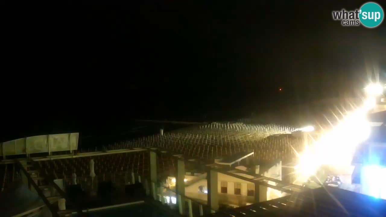 Webcam Caorle Ponente beach from Hotel Marco Polo