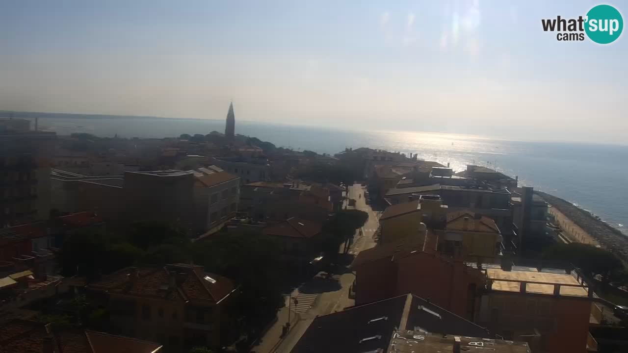 Webcam Caorle Ponente beach from Hotel Marco Polo